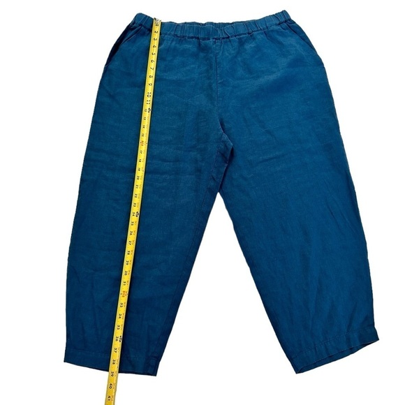 Poetry Women’s Pull On Pants 100% Linen Size 16 Leg Pockets - Picture 4 of 16